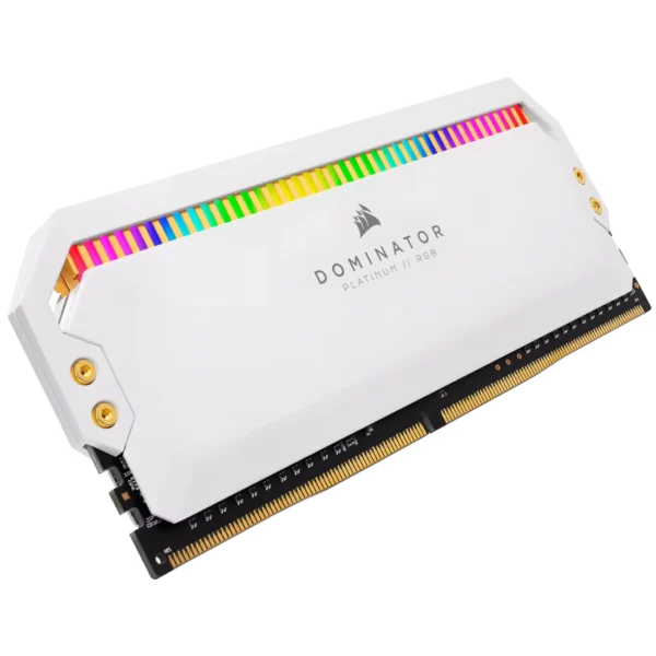 DOMINATOR_PLAT_RGB_WHITE_09 CORSAIR Dominator Platinum RGB White 32GB 4x8GB DDR4 3600MHz CL18 Desktop Memory Kit - CMT32GX4M4C3600C18W