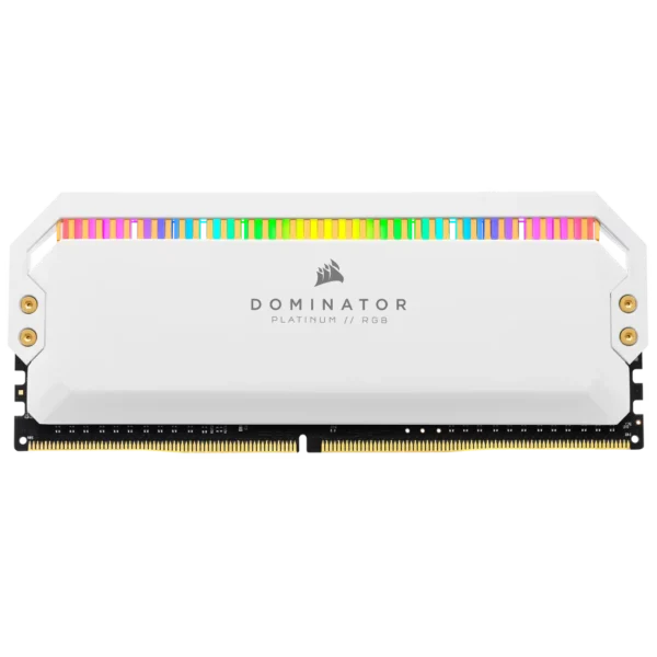 DOMINATOR_PLAT_RGB_WHITE_08 CORSAIR Dominator Platinum RGB White 32GB 4x8GB DDR4 3600MHz CL18 Desktop Memory Kit - CMT32GX4M4C3600C18W