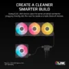 iCUE_LINK_RX120_II_RGB_Black_Artboard03_AA CORSAIR - RX120 II RGB 120mm PWM PC Fan - Magnetic Dome Bearing - Black - CO-9051057-WW