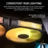 iCUE_LINK_RX120_II_RGB_Black_Artboard05_AA CORSAIR - RX120 II RGB 120mm PWM PC Fan - Magnetic Dome Bearing - Black - CO-9051057-WW