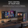 iCUE_LINK_RX120_II_RGB_Black_Artboard07_AA CORSAIR - RX120 II RGB 120mm PWM PC Fan - Magnetic Dome Bearing - Black - CO-9051057-WW