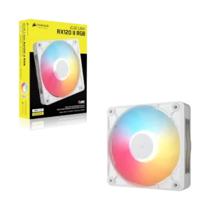 CORSAIR - RX120 II RGB 120mm PWM PC Fan Expansion - White - CO-9051058-WW