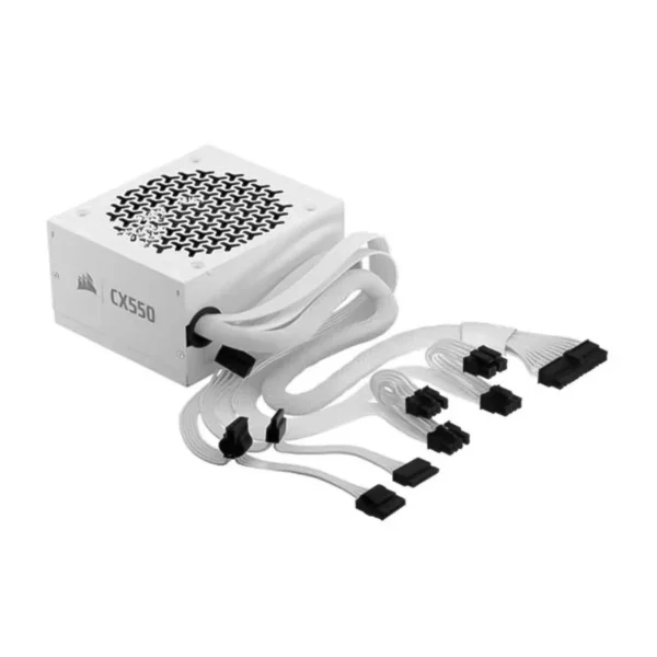 Corsair CX550 White 550W ATX 3.1 Non-Modular Power Supply with PCIe Connectors - CP-9020327-NA
