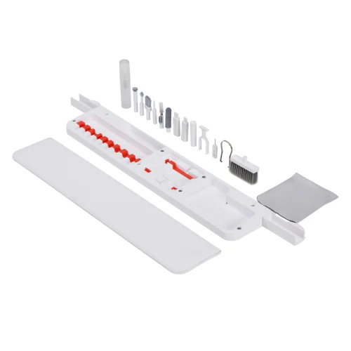 LUMIVIDA 22-in-1 Multifunction Desk Cleaning Kit with Ergonomic Wrist Support and Spray Bottle - White - CTK02-9