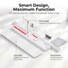 6a9782712e70da6c3a1f8838 LUMIVIDA 22-in-1 Multifunction Desk Cleaning Kit with Ergonomic Wrist Support and Spray Bottle - White - CTK02-9