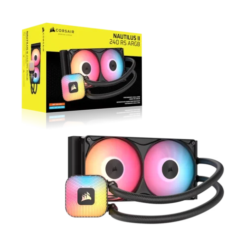 CORSAIR - NAUTILUS II 240 RS ARGB 240mm Liquid CPU Cooler - Black - CW-9061047-WW