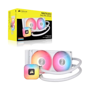 CORSAIR - NAUTILUS II 240 RS ARGB 240mm Liquid CPU Cooler - White - CW-9061048-WW