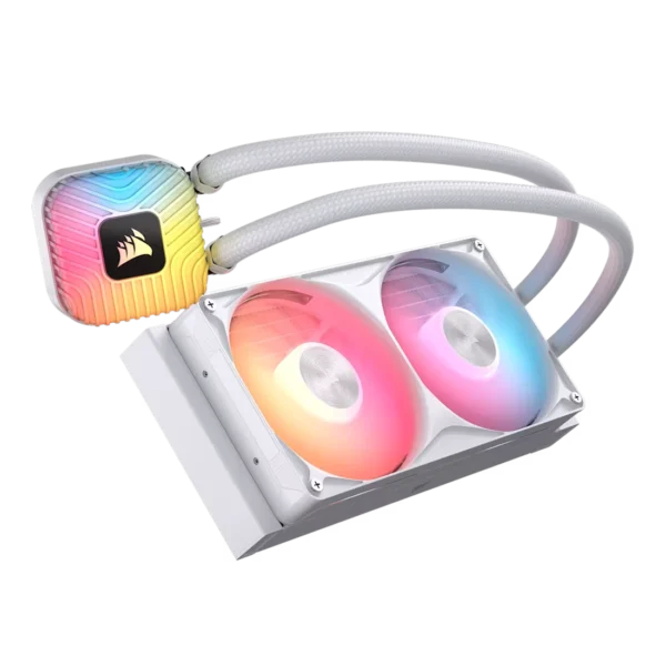 NAUTILUS_II_240_RS_ARGB_White_Artboard01_AA_gms68c CORSAIR - NAUTILUS II 240 RS ARGB 240mm Liquid CPU Cooler - White - CW-9061048-WW
