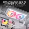 NAUTILUS_II_240_RS_ARGB_White_Artboard02_AA_xvcw1w CORSAIR - NAUTILUS II 240 RS ARGB 240mm Liquid CPU Cooler - White - CW-9061048-WW