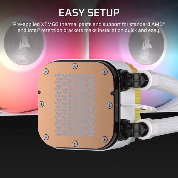 NAUTILUS_II_240_RS_ARGB_White_Artboard05_AA_nbfe8h CORSAIR - NAUTILUS II 240 RS ARGB 240mm Liquid CPU Cooler - White - CW-9061048-WW
