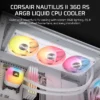 NAUTILUS_II_360_RS_ARGB_White_Artboard02_AA_ipaq6v CORSAIR - NAUTILUS II 360 RS ARGB 360mm Liquid CPU Cooler - White - CW-9061050-WW