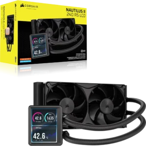 NAUTILUS_II_240_RS_LCD_BLK_09 CORSAIR - NAUTILUS II 240 RS LCD - 240mm Liquid CPU Cooler - Black - CW-9061051-WW