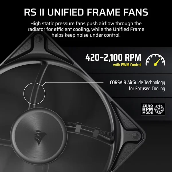 NAUTILUS_II_240_RS_LCD_BLK_05 CORSAIR - NAUTILUS II 240 RS LCD - 240mm Liquid CPU Cooler - Black - CW-9061051-WW