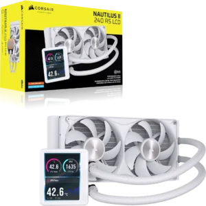NAUTILUS_II_240_RS_LCD_WHT_09 CORSAIR - NAUTILUS II 240 RS LCD - White 240mm Liquid CPU Cooler - CW-9061052-WW