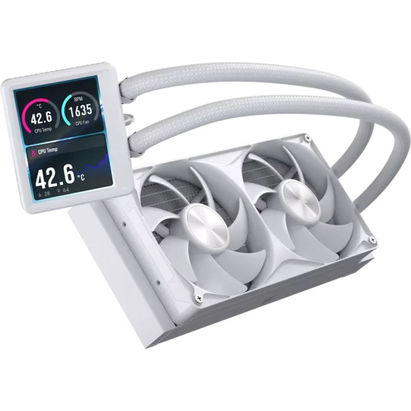 NAUTILUS_II_240_RS_LCD_WHT_01 CORSAIR - NAUTILUS II 240 RS LCD - White 240mm Liquid CPU Cooler - CW-9061052-WW