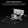 NAUTILUS_II_240_RS_LCD_WHT_07 CORSAIR - NAUTILUS II 240 RS LCD - White 240mm Liquid CPU Cooler - CW-9061052-WW