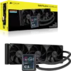 NAUTILUS_II_360_RS_LCD_BLK_09 CORSAIR Nautilus II 360 RS LCD 360mm Liquid CPU Cooler with FlowDrive 2S Pump and IPS Screen - CW-9061053-WW