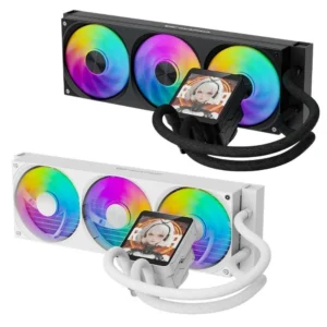 darkflash_wave_dv360s_max_digital_argb_aio_cooler_front_1 DarkFlash Wave DV360S MAX 360mm ARGB AIO CPU Cooler with 3.95-inch IPS Screen | DV360S MAX BLACK (Black) | DV360S MAX WHITE (White)