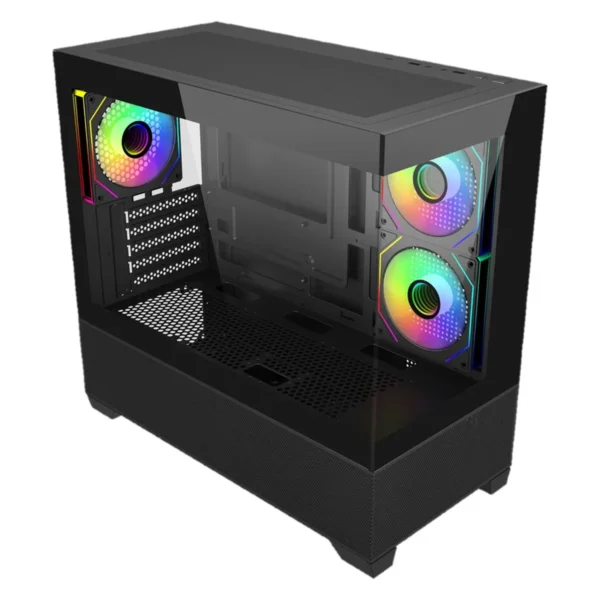 dgnbxcfhgn Cooler Master Elite 490 Mini Tower mATX Case Dual Tempered Glass 3x ARGB Fans - E490-KHNN-S00