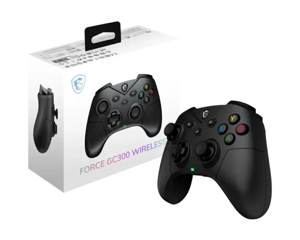 product_17280448614d86f2426ca7f0259eab12cd89e06b44 MSI Force GC300 Wireless Game Controller - Hall Effect Triggers - Tri-Mode Connectivity - Force GC300 W