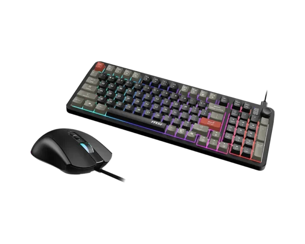 MSI Forge GK110 Combo Gaming Keyboard and Mouse - RGB Lighting - 12800 DPI Optical Sensor - Forge GK110 Combo