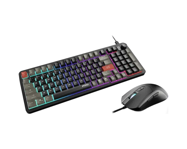 MSI Forge GK110 Combo Gaming Keyboard and Mouse - RGB Lighting - 12800 DPI Optical Sensor - Forge GK110 Combo