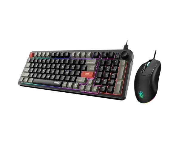 MSI Forge GK110 Combo Gaming Keyboard and Mouse - RGB Lighting - 12800 DPI Optical Sensor - Forge GK110 Combo