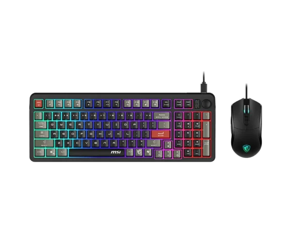 MSI Forge GK110 Combo Gaming Keyboard and Mouse - RGB Lighting - 12800 DPI Optical Sensor - Forge GK110 Combo