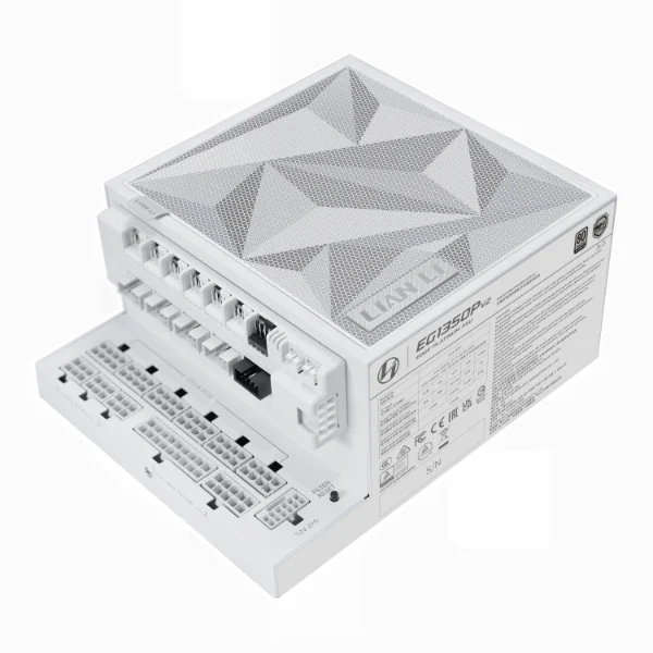 pv_1350_02b LIAN LI Edge Platinum V2 1000W ATX 3.1 Fully Modular Power Supply White - EG1000P - G9P.EG1000P.WH00.US