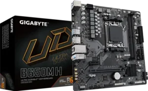 GIGABYTE Micro-ATX AMD B650 DDR5 AM5 Motherboard with PCIe 4.0 & GbE LAN - GA-B650M-H