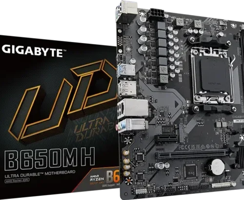 GIGABYTE Micro-ATX AMD B650 DDR5 AM5 Motherboard with PCIe 4.0 & GbE LAN - GA-B650M-H
