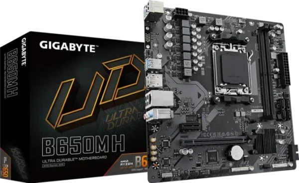 670 GIGABYTE Micro-ATX AMD B650 DDR5 AM5 Motherboard with PCIe 4.0 & GbE LAN - GA-B650M-H