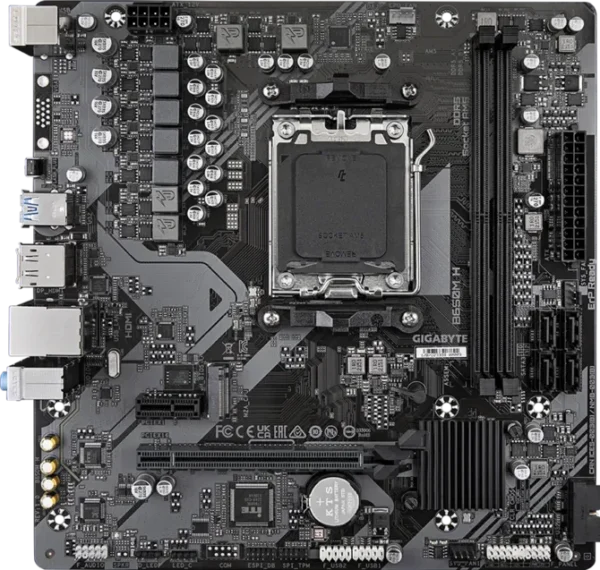 670 (1) GIGABYTE Micro-ATX AMD B650 DDR5 AM5 Motherboard with PCIe 4.0 & GbE LAN - GA-B650M-H