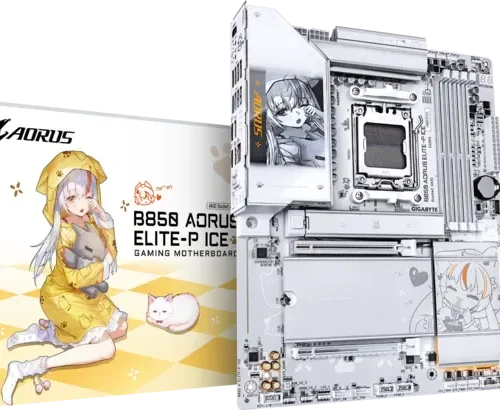 GIGABYTE AMD B850 AORUS ELITE-P ICE AM5 ATX DDR5 Wi-Fi 7 Motherboard - GA-B850-A-ELITE-P-ICE