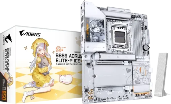 670 GIGABYTE AMD B850 AORUS ELITE-P ICE AM5 ATX DDR5 Wi-Fi 7 Motherboard - GA-B850-A-ELITE-P-ICE