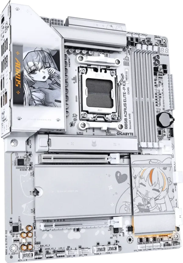 670 (2) GIGABYTE AMD B850 AORUS ELITE-P ICE AM5 ATX DDR5 Wi-Fi 7 Motherboard - GA-B850-A-ELITE-P-ICE