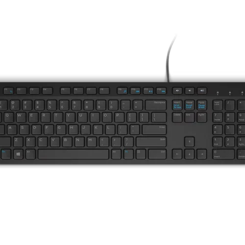 Dell Wired Keyboard - Chiclet Keys - USB Type A - Black - KB216