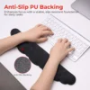 LUMIVIDA Ergonomic Keyboard Wrist Rest - Memory Foam and Lycra Fabric with Anti-Slip Base - KWR02-6