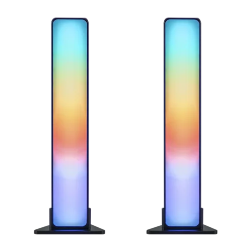 LUMIVIDA Smart Ambient RGB LED Light Bars with Bluetooth App Control Music Sync and Dual Mounting - LDL19-6