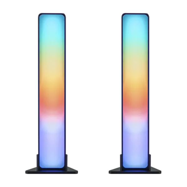 62fd9b80327ffa00024f425f LUMIVIDA Smart Ambient RGB LED Light Bars with Bluetooth App Control Music Sync and Dual Mounting - LDL19-6