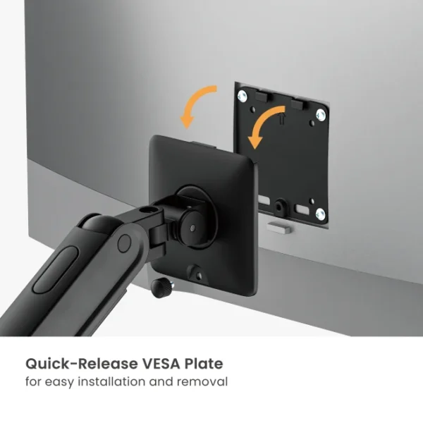 3a2233d9-4da2-c760-78af-6897d5842eac LUMIVIDA Dual Screen Mechanical Spring Monitor Arm - 17-35 Inch - Black - LDT122-C024E