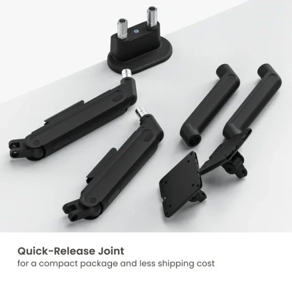 3a2233d9-33d4-367b-5f8e-cba8a886bc84 LUMIVIDA Dual Screen Mechanical Spring Monitor Arm - 17-35 Inch - Black - LDT122-C024E