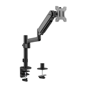 62f63828327ffa0002ab8176 LUMIVIDA Single Monitor Pole-Mounted Gas Spring Arm Desk Mount for 17-32" Displays Matte Black - LDT48-C012