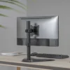 LUMIVIDA Freestanding Single Monitor Steel Articulating Mount for 17-32" Displays, Matte Black - LDT66-T01