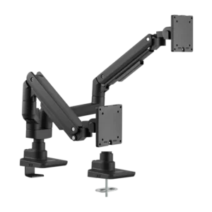 3a110a10-069e-6752-7960-1bdb4dfe645e LUMIVIDA Heavy-Duty Pole-Mounted Gas Spring Dual Monitor Arm - 17-35 Inch - 20kg Capacity - LDT69-C024P2