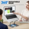 68c919b75a476a49999b9591 BRATECK 360 Degree Rotating Foldable Laptop Riser Stand and Desk Holder for 11 to 17 Inch Laptops - LPS01-4