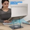 68c919bd5a476a49999b9a5a BRATECK 360 Degree Rotating Foldable Laptop Riser Stand and Desk Holder for 11 to 17 Inch Laptops - LPS01-4