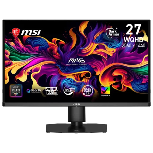 MSI - 27" WQHD 320Hz 0.03ms QD-OLED Gaming Monitor - MAG OLED 271QPX32