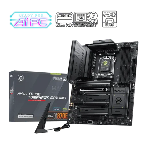 MSI - MAG X870E TOMAHAWK MAX WIFI AM5 AMD X870E DDR5 ATX Motherboard - MAG X870E TOMAHAWK MAX WIFI