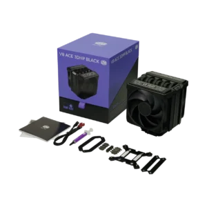 V8-ACE-3DHP-AMD-011 (1) Cooler Master - V8 ACE 3DHP Black High-TDP CPU Air Cooler AM4 AM5 - MAM-T6HA-225PK-RB